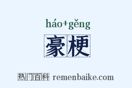 豪梗是什么意思的图片